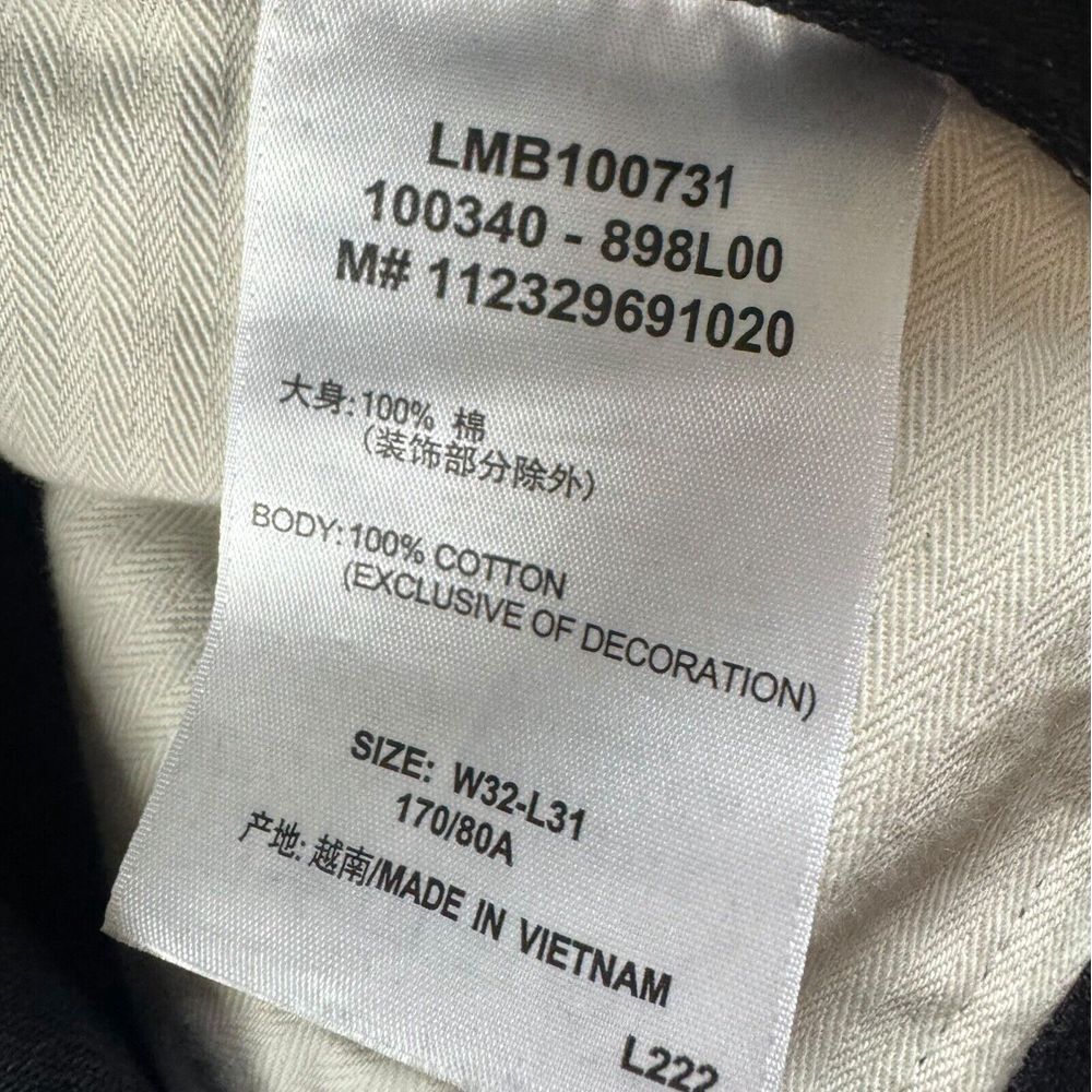 LEE 101 + Selvedge Denim Jeans Sz 32x31 731 Straight Cowboy Hide Patch Western - Picture 6 of 9